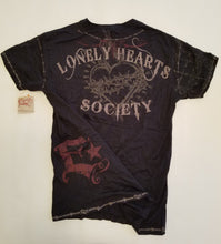 Load image into Gallery viewer, Epic Lonely Hearts Society V-Neck T-Shirt | Black | Size: M