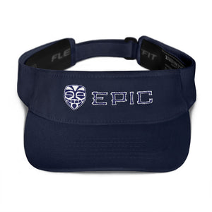 EPIC Tech Visor | Navy | Adjustable | White-Navy Tiki Epic-Epic Tiki | One Size Fits Most