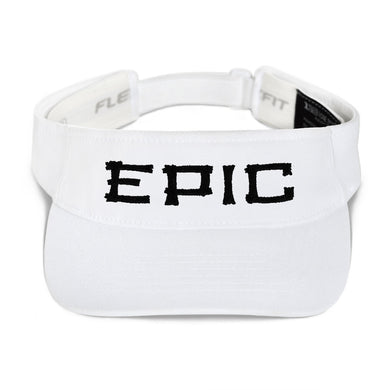 EPIC Tech Visor | White | Adjustable | Black-White Tiki Epic | One Size Fits Most