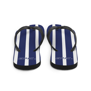 Unisex EPIC Flip-Flops | Navy-White Stripes | Sizes: Men's 6-11 and Women's 7-12