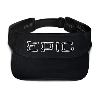 EPIC Tech Visor | Black | Adjustable | White-Black Tiki Epic | One Size Fits Most