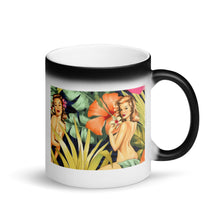 Load image into Gallery viewer, Magic Mug Color Changing Coffee Mug | Matte Black-White | EPIC Pin Up Girls | Sizes: 11 oz.
