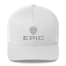 Load image into Gallery viewer, EPIC Retro Mesh Cap | White-White | Adjustable | Grey Tiki Epic-Epic Tiki | One Size Fits Most