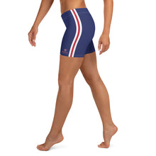 Load image into Gallery viewer, Women&#39;s EPIC Tech Shorts | Navy - Red-White Stripes | Regular Waist | Sizes: XS - 3XL