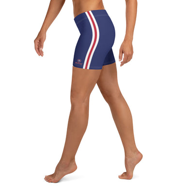 Women's EPIC Tech Shorts | Navy - Red-White Stripes | Regular Waist | Sizes: XS - 3XL