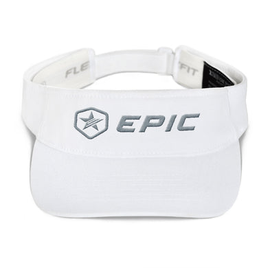 EPIC Tech Visor | White | Adjustable | Grey Epic-Epic Hex Star | One Size Fits Most