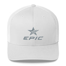 Load image into Gallery viewer, EPIC Retro Mesh Cap | White-White | Adjustable | Grey Epic-Epic Star | One Size Fits Most
