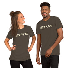 Load image into Gallery viewer, Unisex EPIC Short Sleeve Crew Neck T-Shirt | Army Brown | Contemporary Fit | Beige Epic | Sizes: S - 4XL
