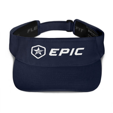 EPIC Tech Visor | Navy | Adjustable | White Epic-Epic Hex Star | One Size Fits Most