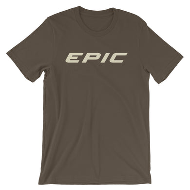 Unisex EPIC Short Sleeve Crew Neck T-Shirt | Army Brown | Contemporary Fit | Beige Epic | Sizes: S - 4XL
