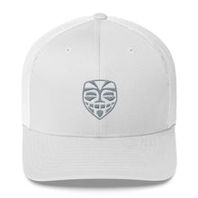 Load image into Gallery viewer, EPIC Retro Mesh Cap | White-White | Adjustable | Grey Epic Tiki | One Size Fits Most