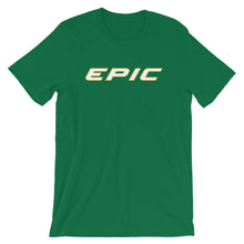 Load image into Gallery viewer, Unisex EPIC Short Sleeve Crew Neck T-Shirt | Kelly Green | Contemporary Fit | White-Gold Epic | Sizes: S - 4XL
