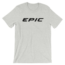 Load image into Gallery viewer, Unisex EPIC Short Sleeve Crew Neck T-Shirt | Athletic Heather | Contemporary Fit | Black Epic | Sizes: S - 4XL