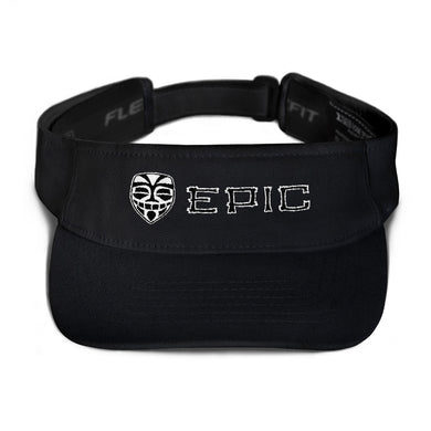 EPIC Tech Visor | Black | Adjustable | White-Black Tiki Epic-Epic Tiki | One Size Fits Most